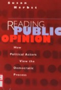 Reading public opinion : how political actors view the democratic process